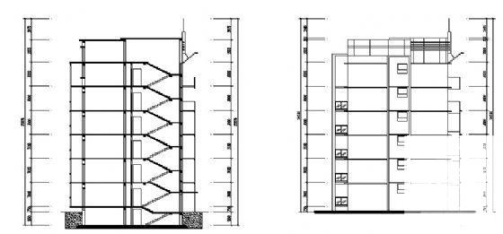 精美的6层住宅楼建筑CAD图纸 - 1
