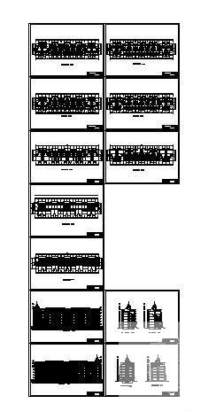 经典实用的6层住宅楼建筑CAD图纸 - 1