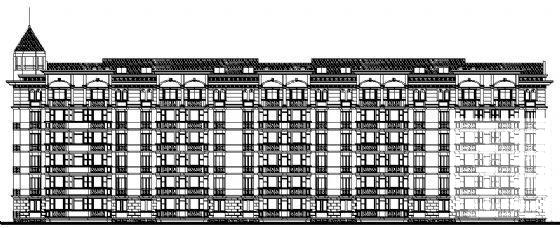 经典实用的6层住宅楼建筑CAD图纸 - 2