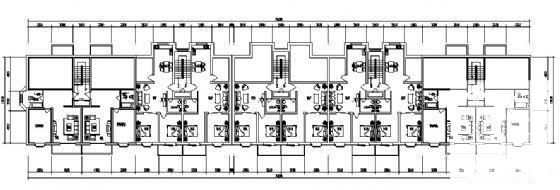 经典实用的6层住宅楼建筑CAD图纸 - 4