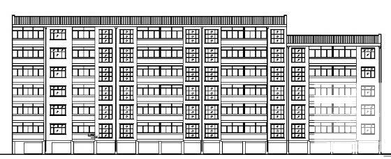 现代风格7层经济适用房设计方案设计CAD图纸 - 2