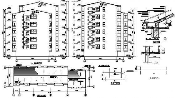 现代风格7层经济适用房设计方案设计CAD图纸 - 4