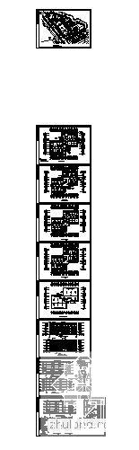 砖混结构4层学校宿舍楼建筑扩初CAD图纸 - 2