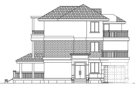 小型3层单体别墅建筑设计CAD图纸 - 3