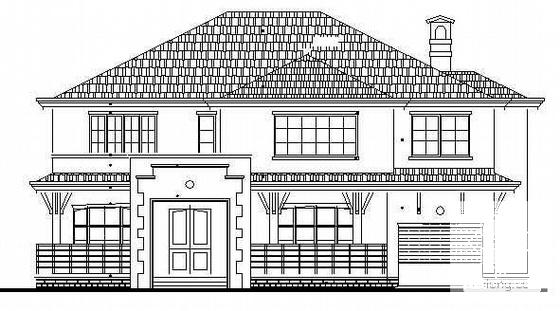 经济适用的2层小别墅建筑CAD施工图纸 - 2