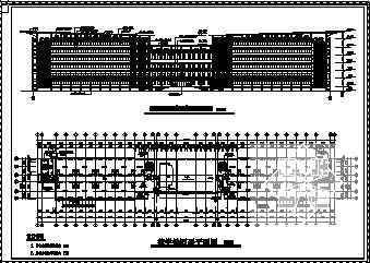 比较实用的教学楼建筑CAD施工图纸 - 1