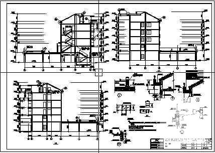 宿舍楼建筑CAD施工图纸 - 4