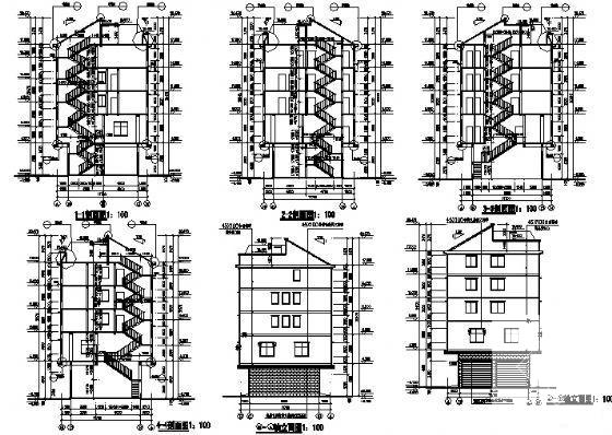 比较受欢迎的5层安置房建筑CAD图纸（初设图纸） - 2