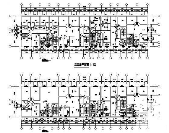 比较受欢迎的5层安置房建筑CAD图纸（初设图纸） - 3