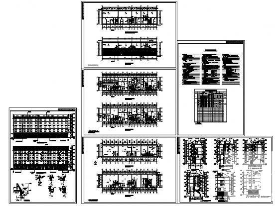 比较受欢迎的5层安置房建筑CAD图纸（初设图纸） - 4