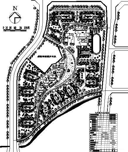 家园小区A区修建性详细规划建筑设计CAD图纸 - 1