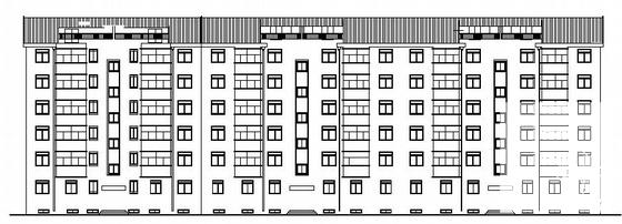 精美时尚的6层住宅楼建筑施工CAD图纸 - 2