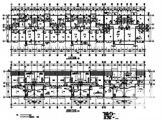 精美时尚的6层住宅楼建筑施工CAD图纸 - 3