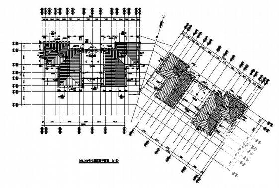 4层双拼别墅建筑方案设计CAD图纸 - 4