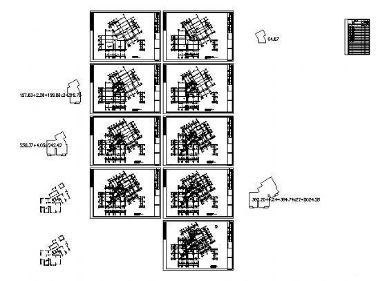 的精美25层住宅楼建筑CAD图纸 - 1