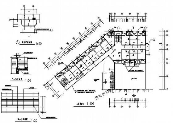 4层综合宿舍楼建筑CAD施工图纸 - 1