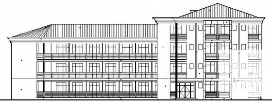 4层综合宿舍楼建筑CAD施工图纸 - 4