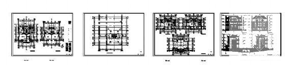 双拼城市小型别墅建筑方案设计CAD图纸 - 4
