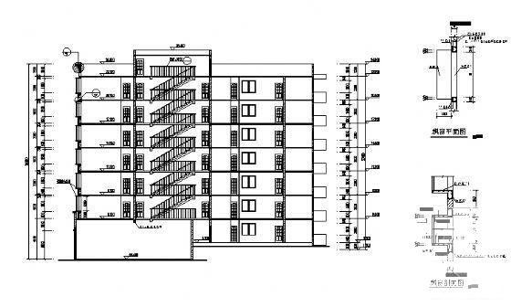 7层商住楼建筑设计CAD图纸 - 1