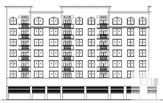 7层商住楼建筑设计CAD图纸 - 2