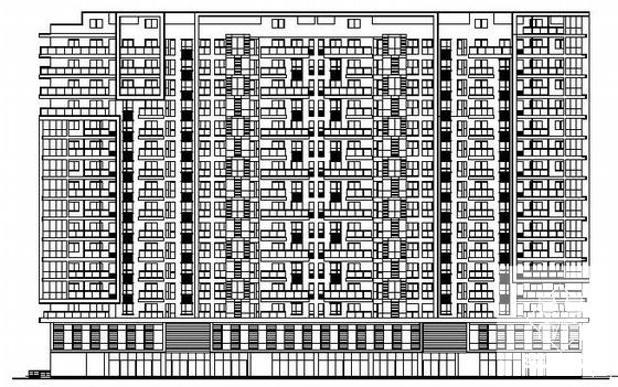 161层商住楼建筑结构CAD施工图纸（标注详细） - 2