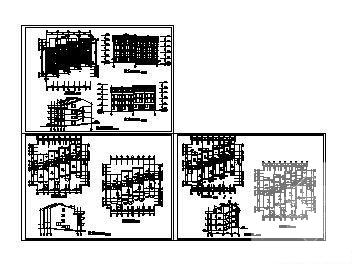 2层坡地别墅（带阁楼）建筑CAD图纸 - 4