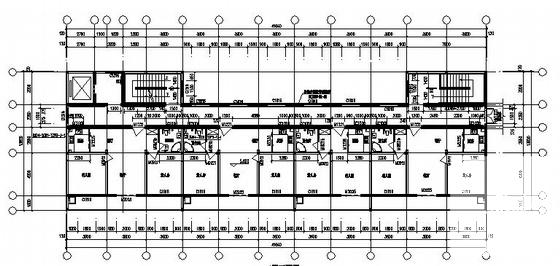 施工图纸3层老年公寓建筑施工CAD图纸 - 2