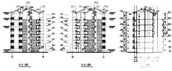 6层住宅楼建筑设计CAD图纸 - 2