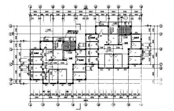 6层住宅楼建筑设计CAD图纸 - 4
