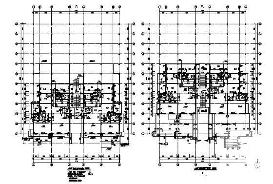 坡地现代住宅建筑设计CAD图纸 - 1
