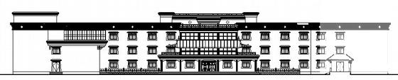 框架结构3层学生宿舍（L形）建筑设计CAD施工图纸 - 2