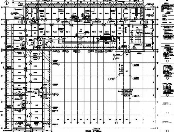 框架结构3层学生宿舍（L形）建筑设计CAD施工图纸 - 4