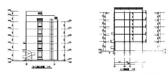 5层单身宿舍建筑设计CAD图纸（标注详细） - 1