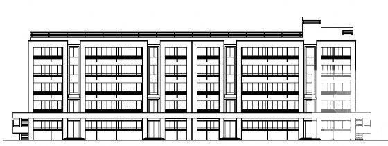 5层单身宿舍建筑设计CAD图纸（标注详细） - 3