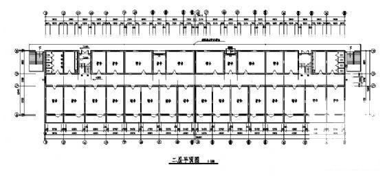 5层单身宿舍建筑设计CAD图纸（标注详细） - 4