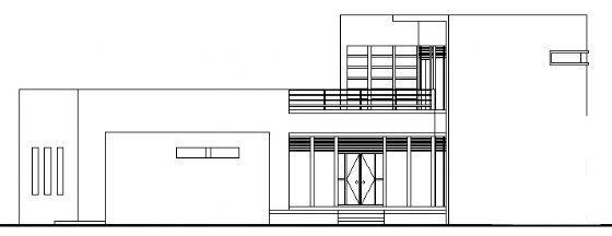 2层现代别墅建筑设计CAD图纸 - 4