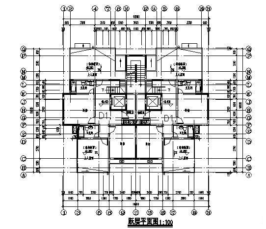 16层高层住宅楼建筑设计CAD施工图纸 - 4