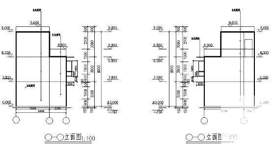 2层小型危房改建民居建筑CAD图纸 - 3