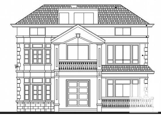 3层独立小别墅建筑设计CAD施工图纸 - 3