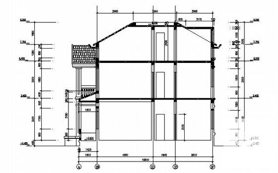3层独立小别墅建筑设计CAD施工图纸 - 4