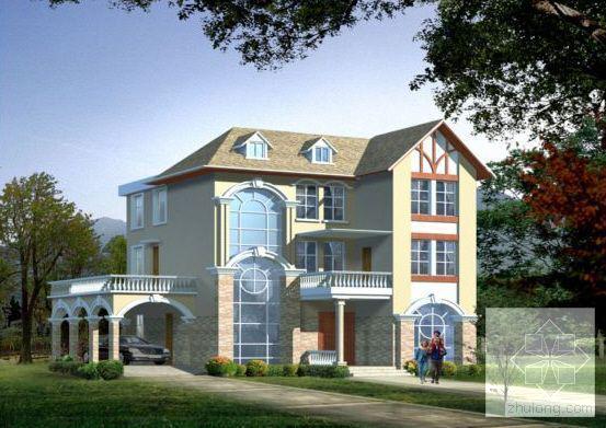 3层独立别墅建筑设计CAD图纸 - 4