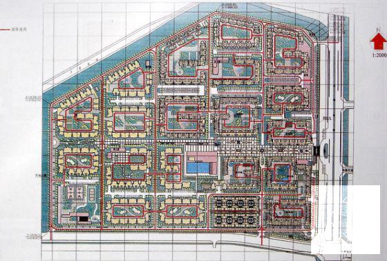 ]花城小区建筑CAD图纸 - 1