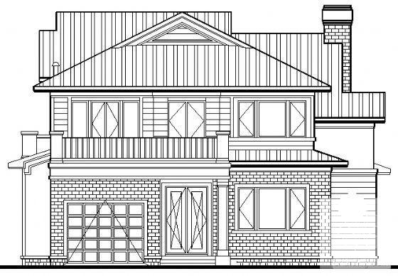 独立别墅建筑CAD图纸扩初图纸 - 2
