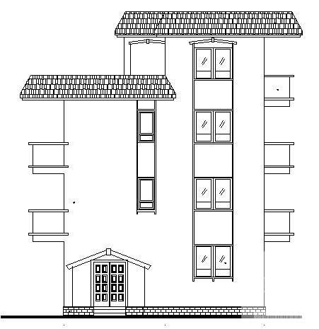 3层小型住宅楼建筑CAD图纸 - 4