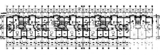 6层住宅楼建筑CAD图纸（标注详细） - 1