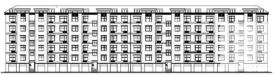 6层住宅楼建筑CAD图纸（标注详细） - 2