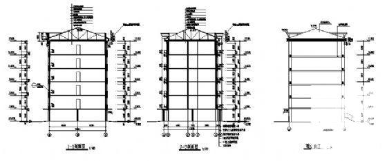 6层住宅楼建筑CAD图纸（标注详细） - 3