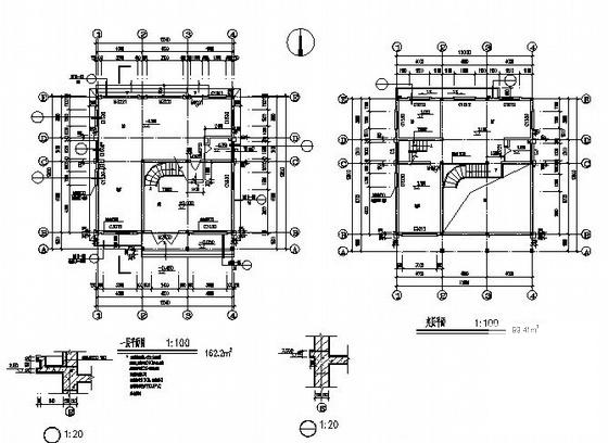 3层自家用房建筑设计CAD施工图纸 - 3