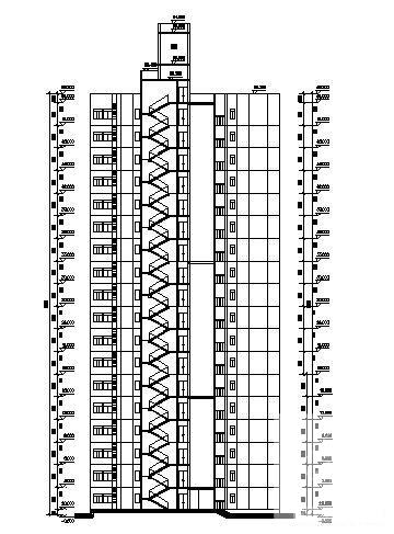 大学集资住宅搂建筑CAD图纸 - 1