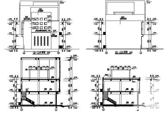 家园2层商业楼建筑设计CAD图纸 - 1